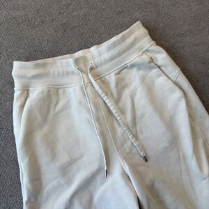 LULULEMON Relaxed Fit French Terry Jogger Cream Woman's Sweatpants Size 6